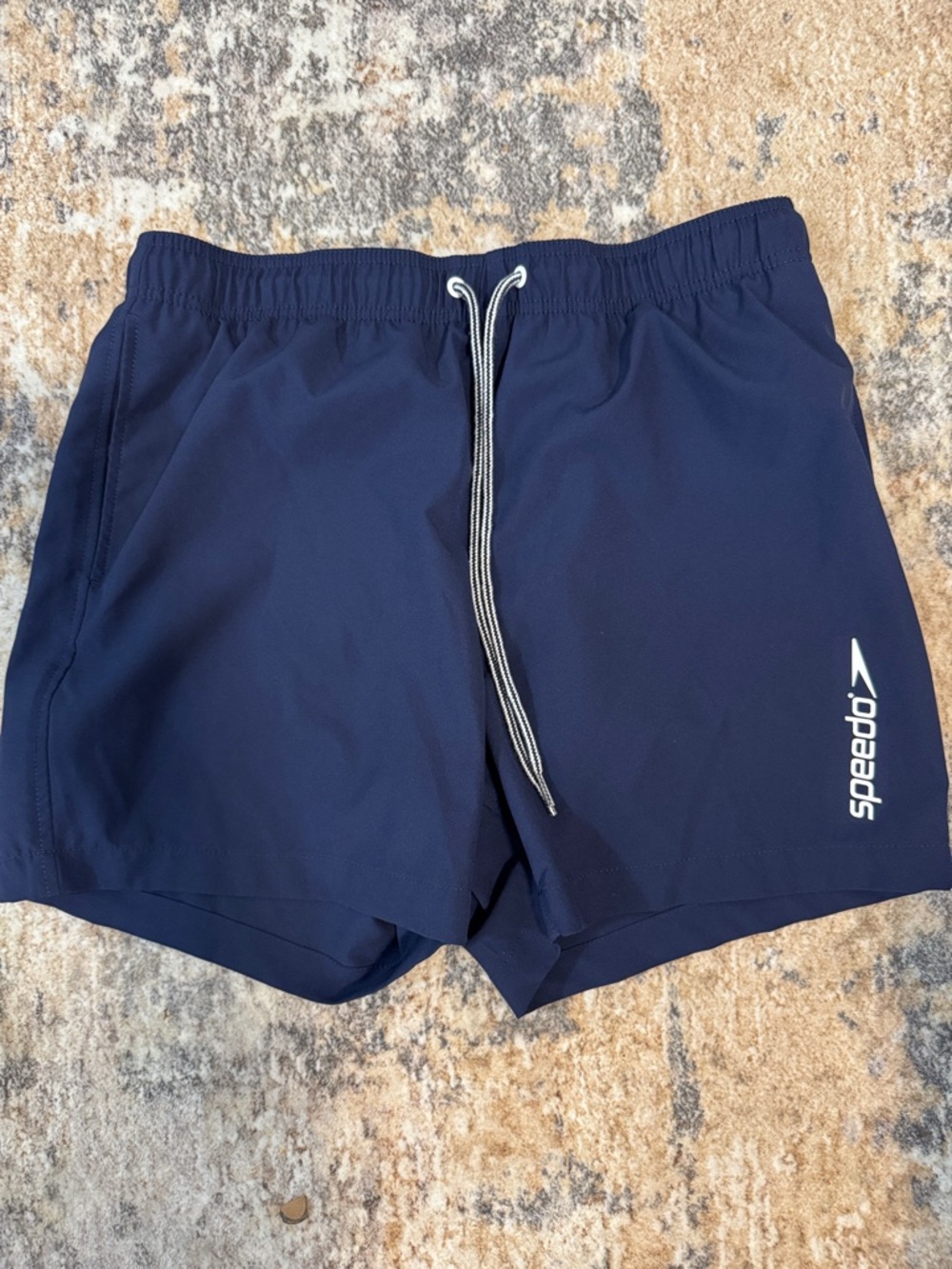 Speedo Navy Blue Men's Swim Shorts with Drawstring